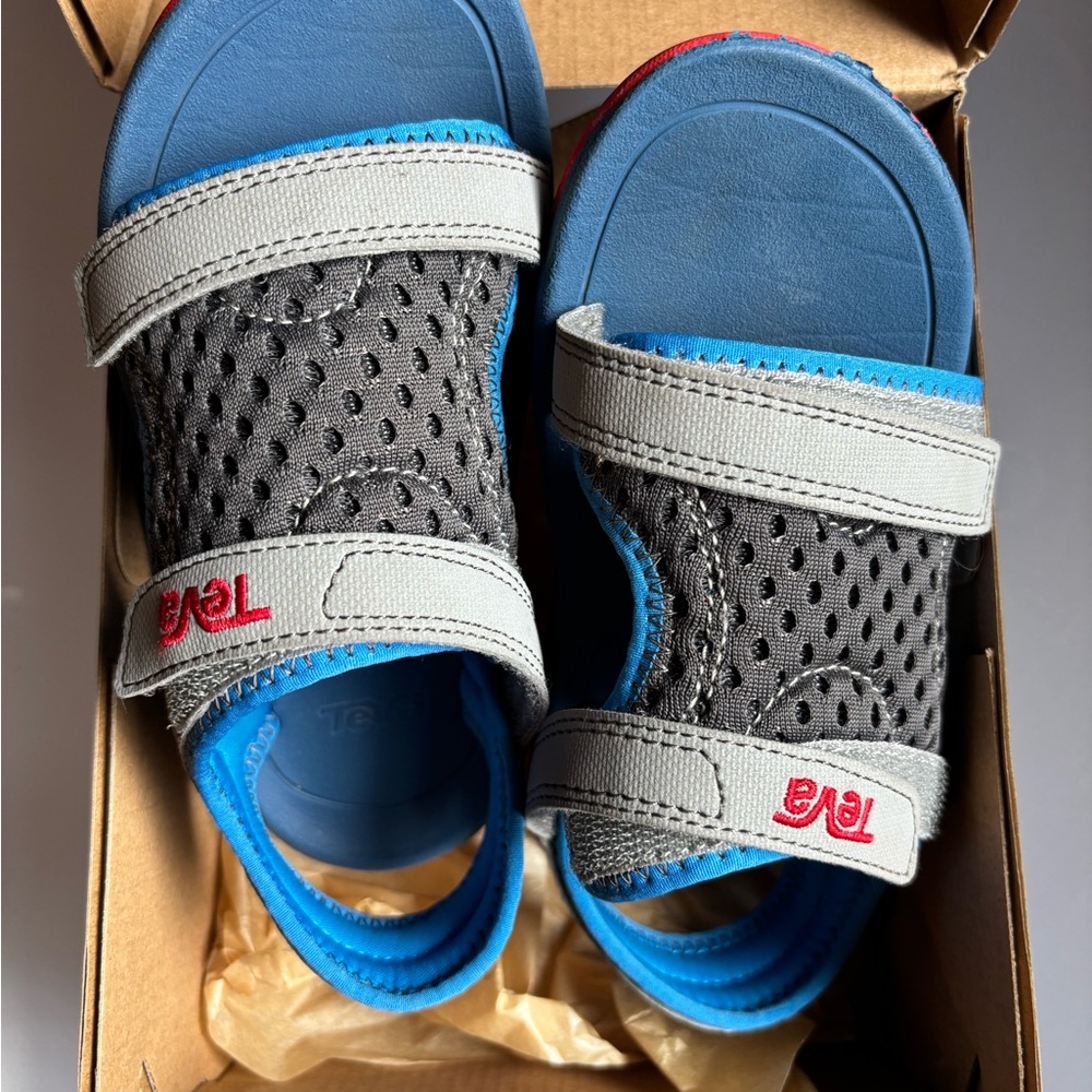 Teva Kids' Grey and Blue Sandals